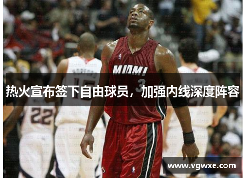 热火宣布签下自由球员，加强内线深度阵容